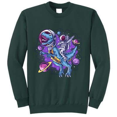 Funny Space Galaxy Astronaut Trex Dinosuar Sweatshirt