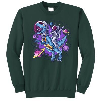 Funny Space Galaxy Astronaut Trex Dinosuar Sweatshirt