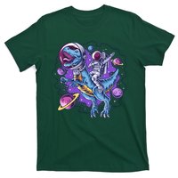 Funny Space Galaxy Astronaut Trex Dinosuar T-Shirt