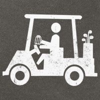 Funny Skeleton Golfer Holding A Beer in Golf Cart Cotton Canvas Backpack