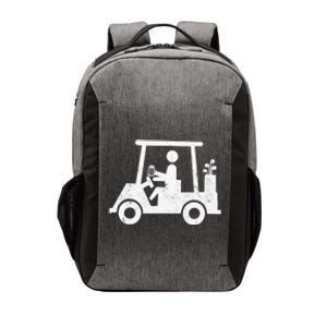 Funny Skeleton Golfer Holding A Beer in Golf Cart Vector Backpack