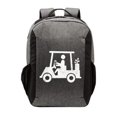 Funny Skeleton Golfer Holding A Beer in Golf Cart Vector Backpack