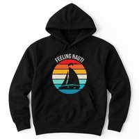 Funny Sailing Gift For Sailors Feeling Nauti Boat Sunset Hoodie