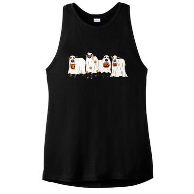 Funny S.H.E.E.P Ghost Cows Halloween Cute Ladies PosiCharge Tri-Blend Wicking Tank