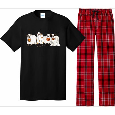 Funny S.H.E.E.P Ghost Cows Halloween Cute Pajama Set