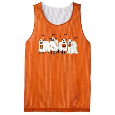 Funny S.H.E.E.P Ghost Cows Halloween Cute Mesh Reversible Basketball Jersey Tank