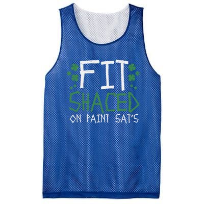 Fit Shaced Gift St Patricks Day Weed Marijuana Stoner Gift Mesh Reversible Basketball Jersey Tank