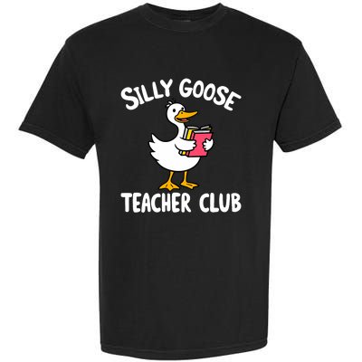 Funny Silly Goose Teacher Club Animal Lover Groovy Garment-Dyed Heavyweight T-Shirt