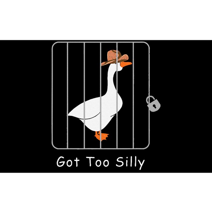 Funny Silly Goose Lover Mugshot Meme Got Too Silly Gift Bumper Sticker