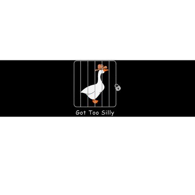 Funny Silly Goose Lover Mugshot Meme Got Too Silly Gift Bumper Sticker