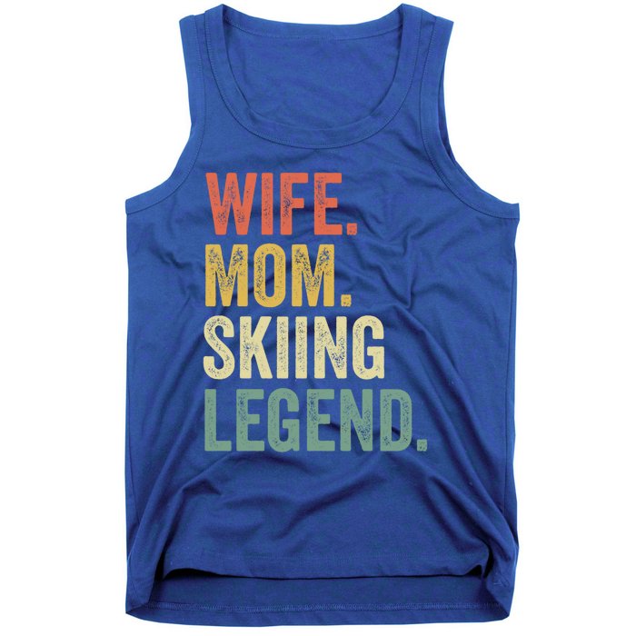 Funny Ski Great Gift Funny Gift Mom Vintage Skiing Great Gift Tank Top