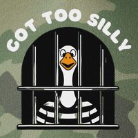 Funny Silly Goose Got Too Silly Goose In Jail Net Trapped Legacy Tie Dye Trucker Hat