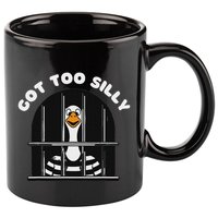 Funny Silly Goose Got Too Silly Goose In Jail Net Trapped 11oz C Handle Ceramic Mug