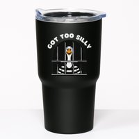Funny Silly Goose Got Too Silly Goose In Jail Net Trapped Tumbler