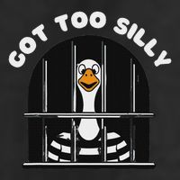 Funny Silly Goose Got Too Silly Goose In Jail Net Trapped 25L Jumbo Tote