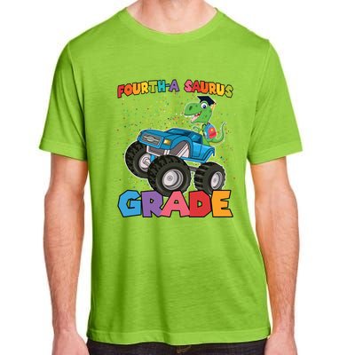 FourthA Saurus Grade 4Th Grade Gift Adult ChromaSoft Performance T-Shirt