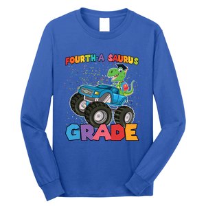 FourthA Saurus Grade 4Th Grade Gift Long Sleeve Shirt