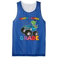 FourthA Saurus Grade 4Th Grade Gift Mesh Reversible Basketball Jersey Tank