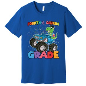 FourthA Saurus Grade 4Th Grade Gift Premium T-Shirt