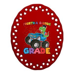 FourthA Saurus Grade 4Th Grade Gift Ceramic Oval Ornament