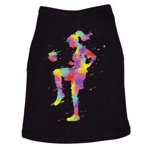 Funny Soccer Girl Gift Doggie Tank