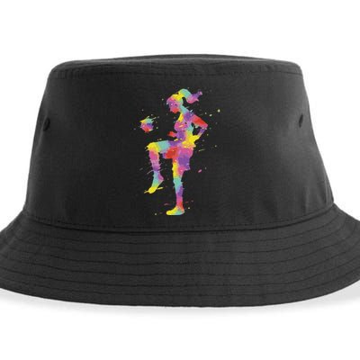 Funny Soccer Girl Gift Sustainable Bucket Hat