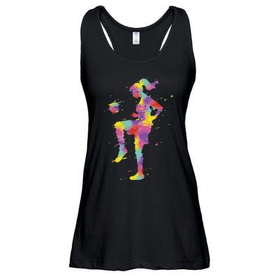 Funny Soccer Girl Gift Ladies Essential Flowy Tank