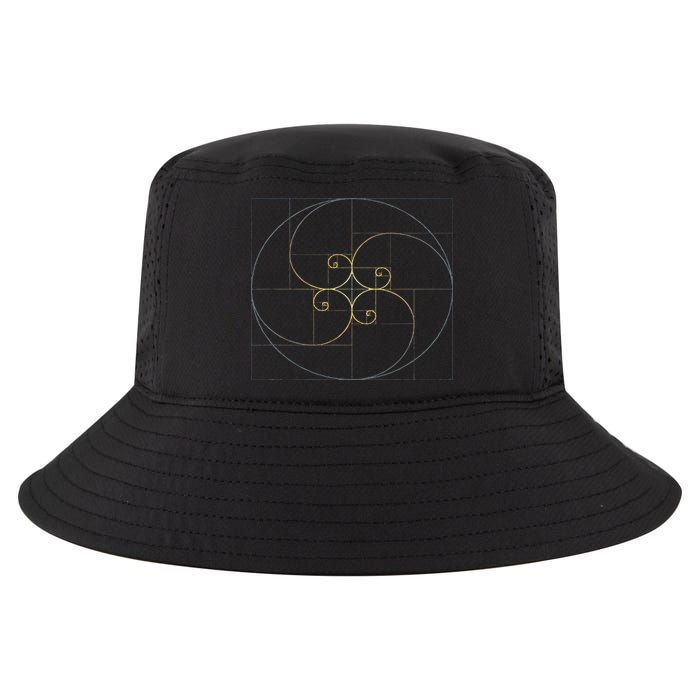Fibonacci Spiral Golden Ratio Geometry Architecture Cool Comfort Performance Bucket Hat