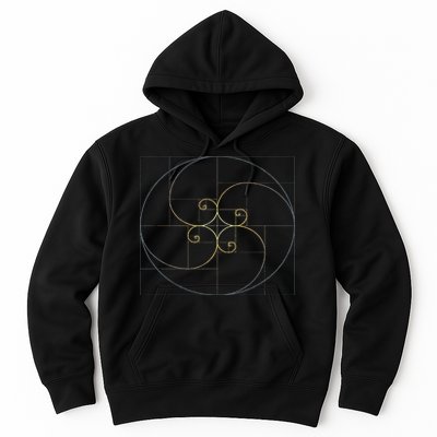 Fibonacci Spiral Golden Ratio Geometry Architecture Hoodie