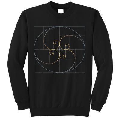 Fibonacci Spiral Golden Ratio Geometry Architecture Sweatshirt