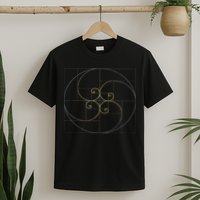 Fibonacci Spiral Golden Ratio Geometry Architecture T-Shirt