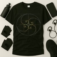 Fibonacci Spiral Golden Ratio Geometry Architecture T-Shirt
