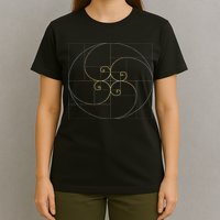 Fibonacci Spiral Golden Ratio Geometry Architecture T-Shirt