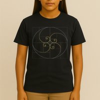 Fibonacci Spiral Golden Ratio Geometry Architecture T-Shirt