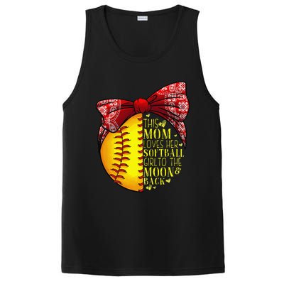 Funny Softball Gift Mom Women Pitcher Catchers Lovers PosiCharge Competitor Tank