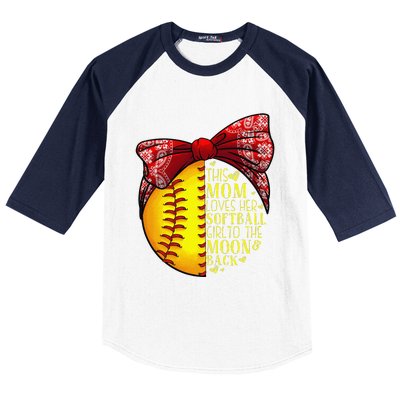 Funny Softball Gift Mom Women Pitcher Catchers Lovers Baseball Sleeve Shirt