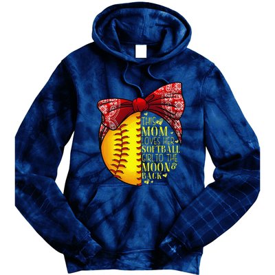 Funny Softball Gift Mom Women Pitcher Catchers Lovers Tie Dye Hoodie