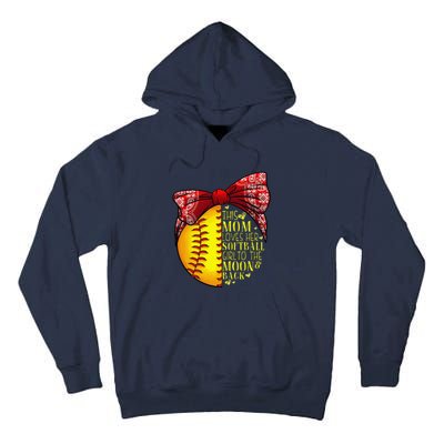 Funny Softball Gift Mom Women Pitcher Catchers Lovers Tall Hoodie