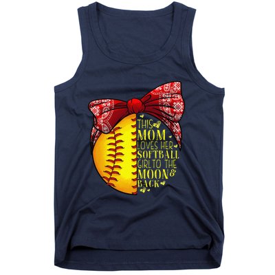 Funny Softball Gift Mom Women Pitcher Catchers Lovers Tank Top