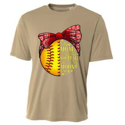 Funny Softball Gift Mom Women Pitcher Catchers Lovers Cooling Performance Crew T-Shirt