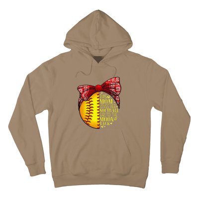 Funny Softball Gift Mom Women Pitcher Catchers Lovers Hoodie