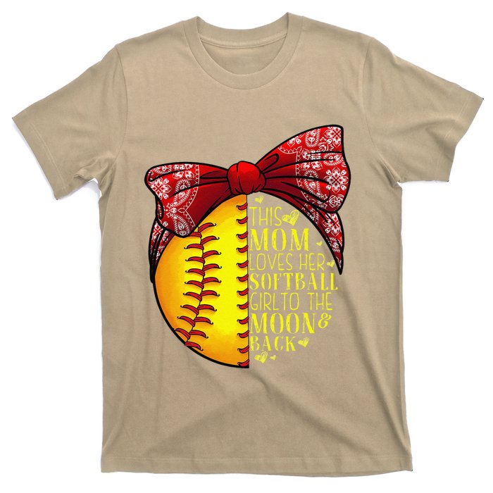 Funny Softball Gift Mom Women Pitcher Catchers Lovers T-Shirt