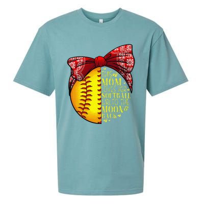 Funny Softball Gift Mom Women Pitcher Catchers Lovers Sueded Cloud Jersey T-Shirt