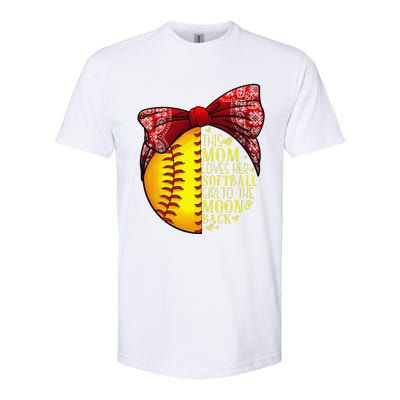 Funny Softball Gift Mom Women Pitcher Catchers Lovers Softstyle CVC T-Shirt