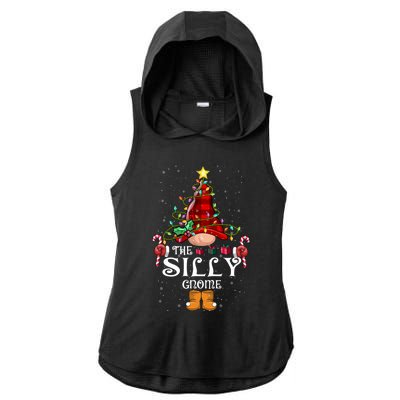 Funny Silly Gnome Christmas Gnome Matching Family Group Gift Ladies PosiCharge Tri-Blend Wicking Draft Hoodie Tank