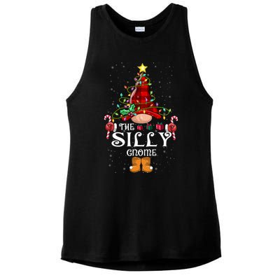 Funny Silly Gnome Christmas Gnome Matching Family Group Gift Ladies PosiCharge Tri-Blend Wicking Tank