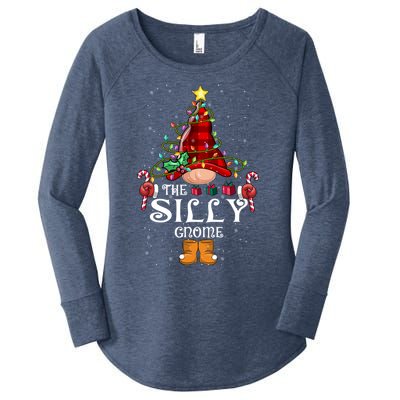 Funny Silly Gnome Christmas Gnome Matching Family Group Gift Women's Perfect Tri Tunic Long Sleeve Shirt