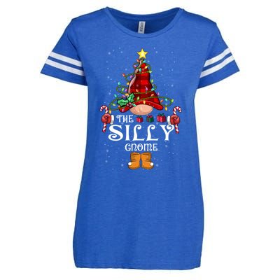 Funny Silly Gnome Christmas Gnome Matching Family Group Gift Enza Ladies Jersey Football T-Shirt