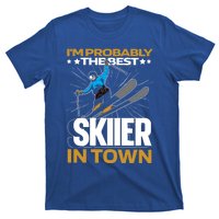 Funny Skier Gift Ski Winter Sports Skiing Gift T-Shirt