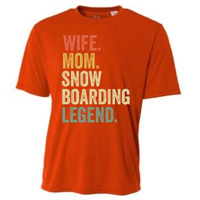 Funny Snowboard Gift Funny Gift Mom Snowboarding Gift Cooling Performance Crew T-Shirt